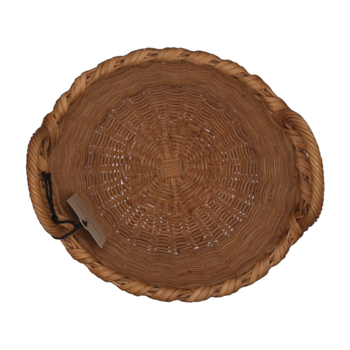 1290 NWT Hearth & Hand Round Wicker 10" Basket with Dual Loop Handles | A0001290