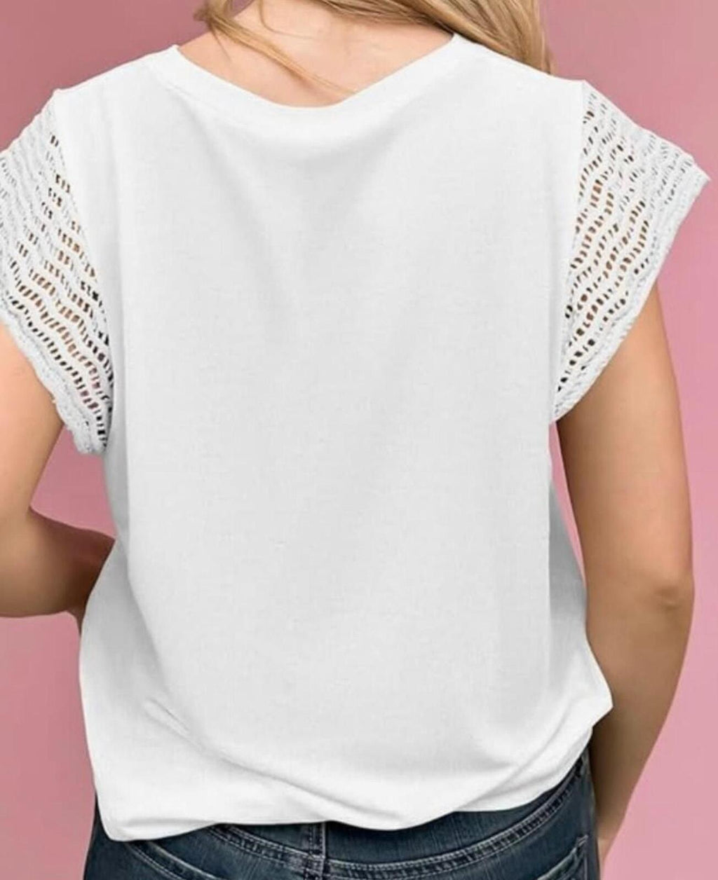 R212 NWOT XL Crewneck w Textures Sleeve Softstyle White R0000212