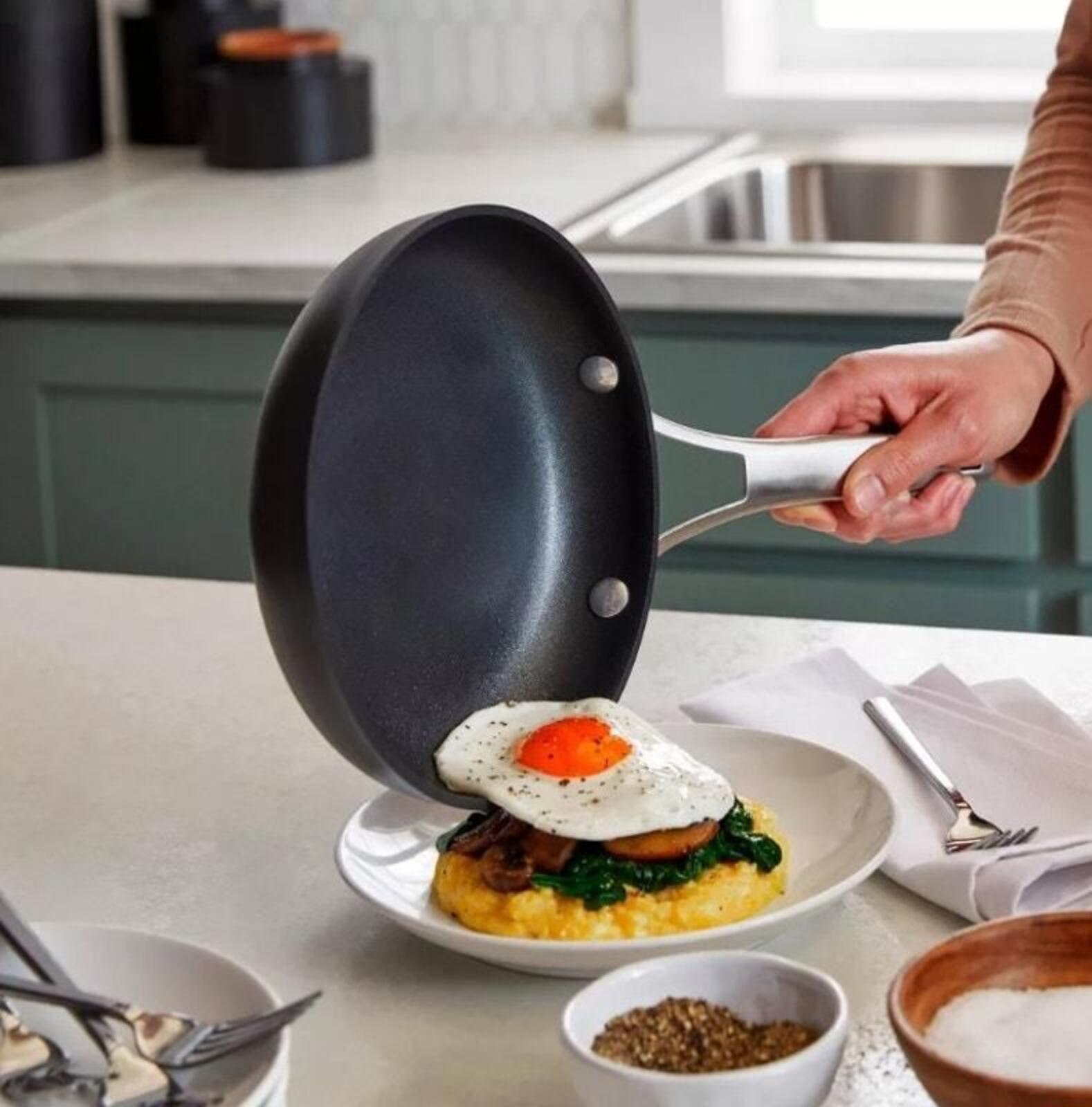 PP_501 New $98 MSRP Calphalon Premier Nonstick 10" & 12" Fry Pan Set A0000501