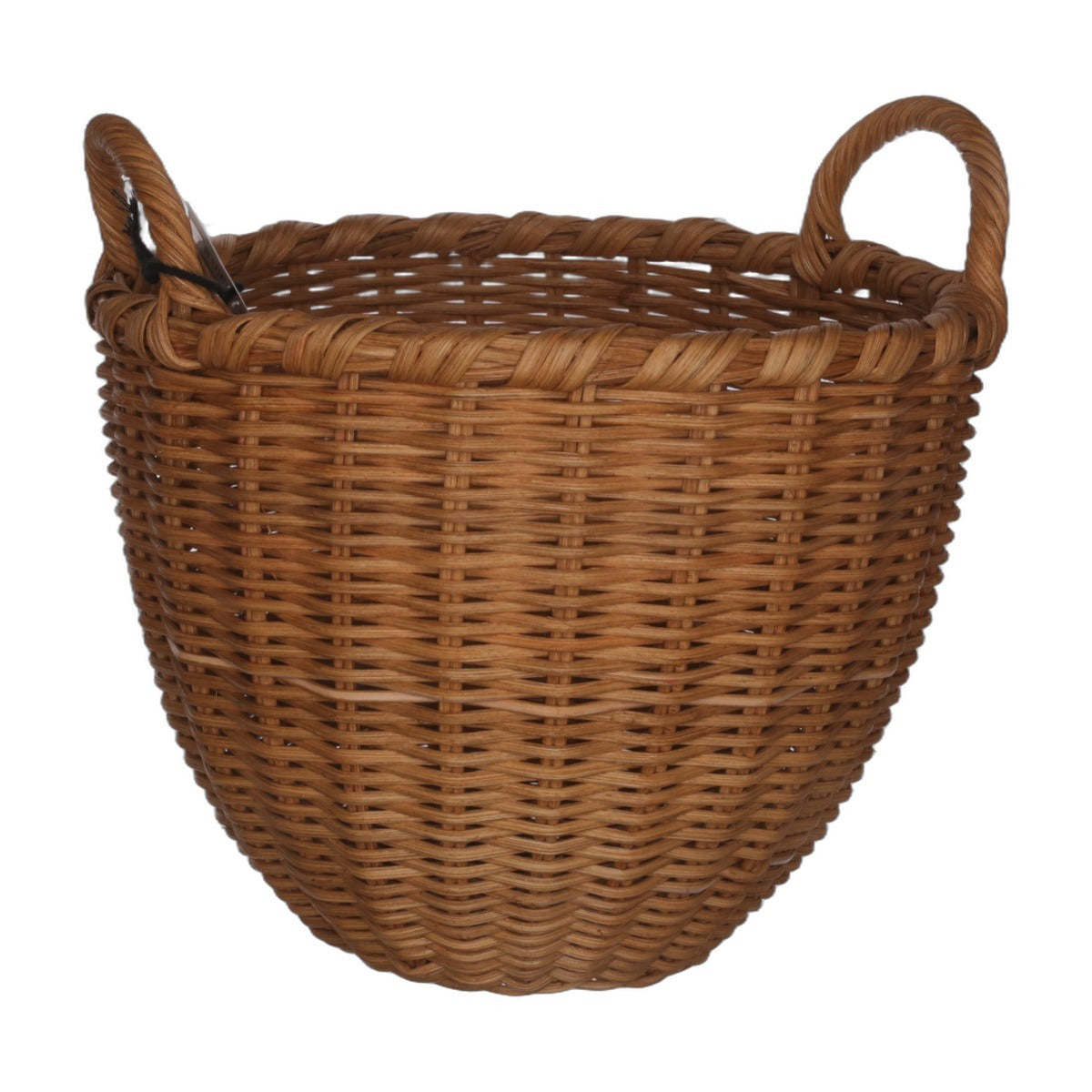 1290 NWT Hearth & Hand Round Wicker 10" Basket with Dual Loop Handles | A0001290