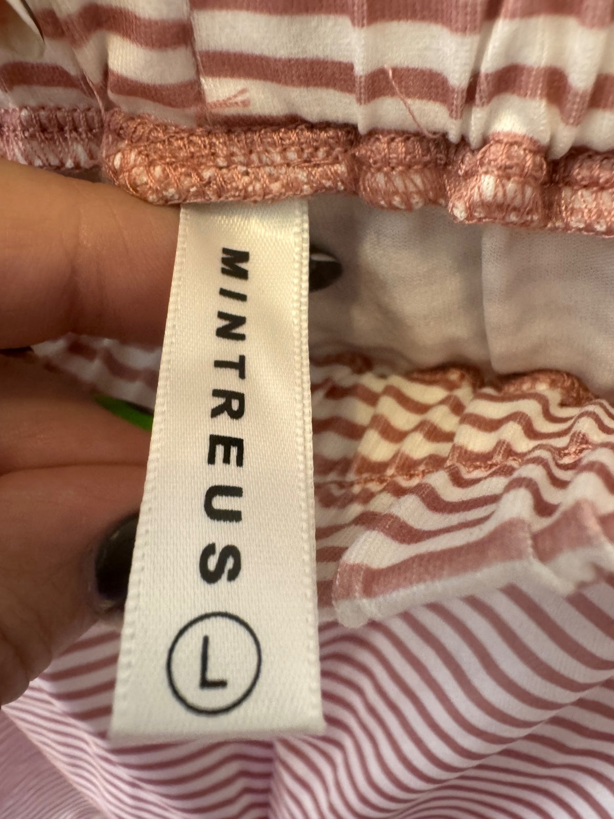 1191 NWOT 2 Pc. Large Bundle Lounge Gray Tank Top w Pink Striped Shorts A0001191