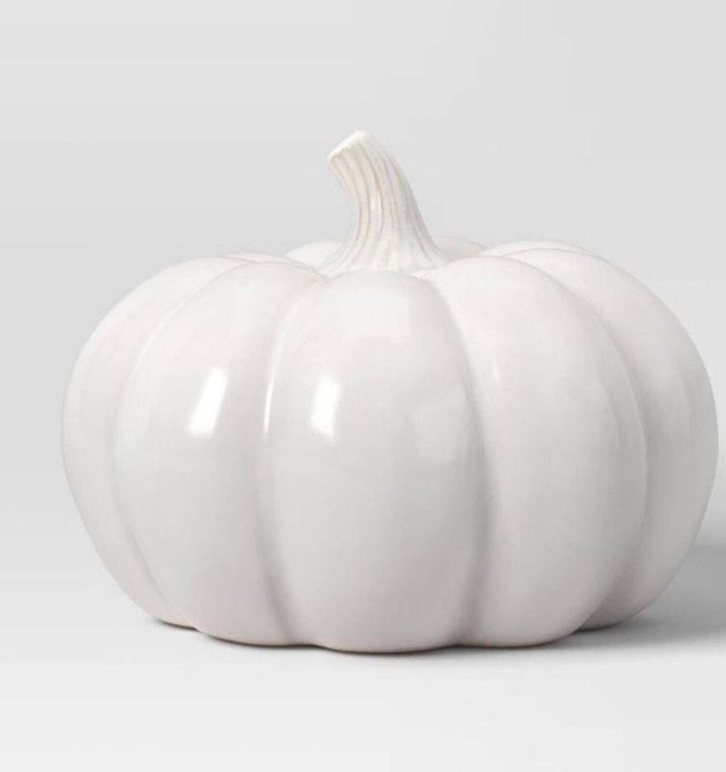 A758 New Ceramic Pumpkin 5.75" Tall 6.5" wide by Room Essentials A0000758