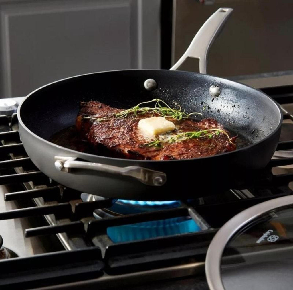 PP_501 New $98 MSRP Calphalon Premier Nonstick 10" & 12" Fry Pan Set A0000501