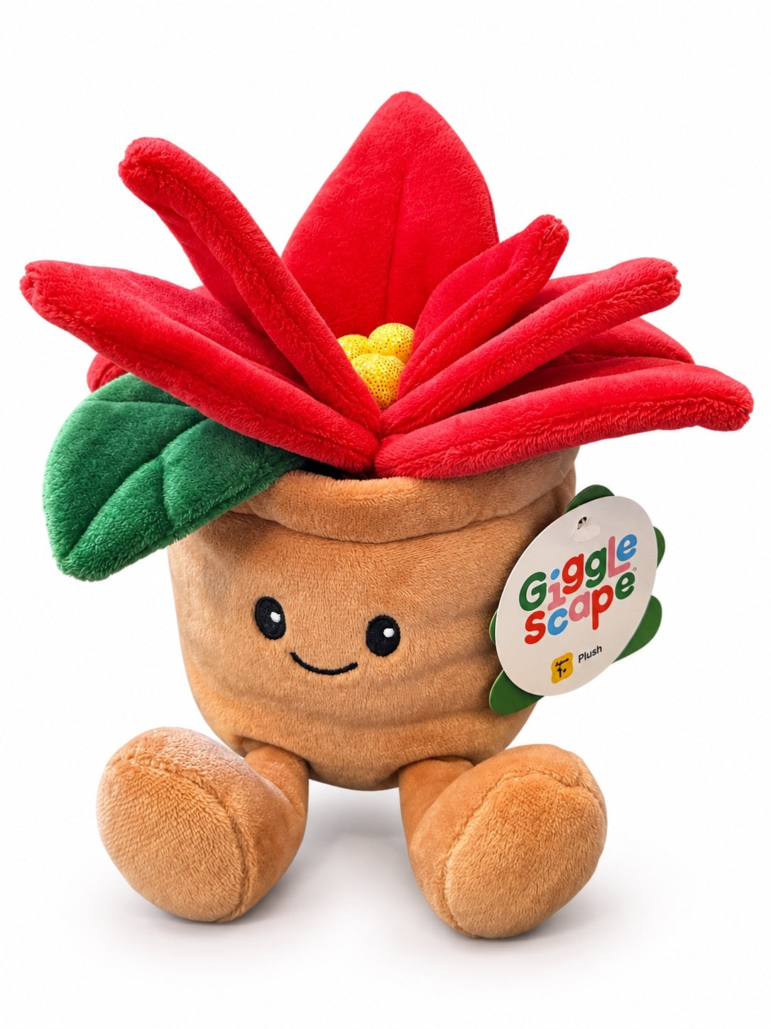 1247 NWT Giggle Scape 6" Plant in Pot Plushie A0001247