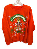 1025 Cheetos XL #SweaterWeather 26" PTP Orange Crewneck Sweatshirt A0001025