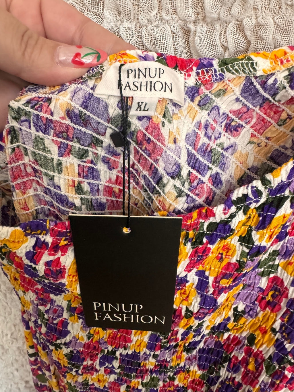 1032 NWT Pinup Fashion XL 19-22” Ptp Callout One-Shoulder Dress $20MSRP A0001032