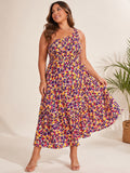 1032 NWT Pinup Fashion XL 19-22” Ptp Callout One-Shoulder Dress $20MSRP A0001032