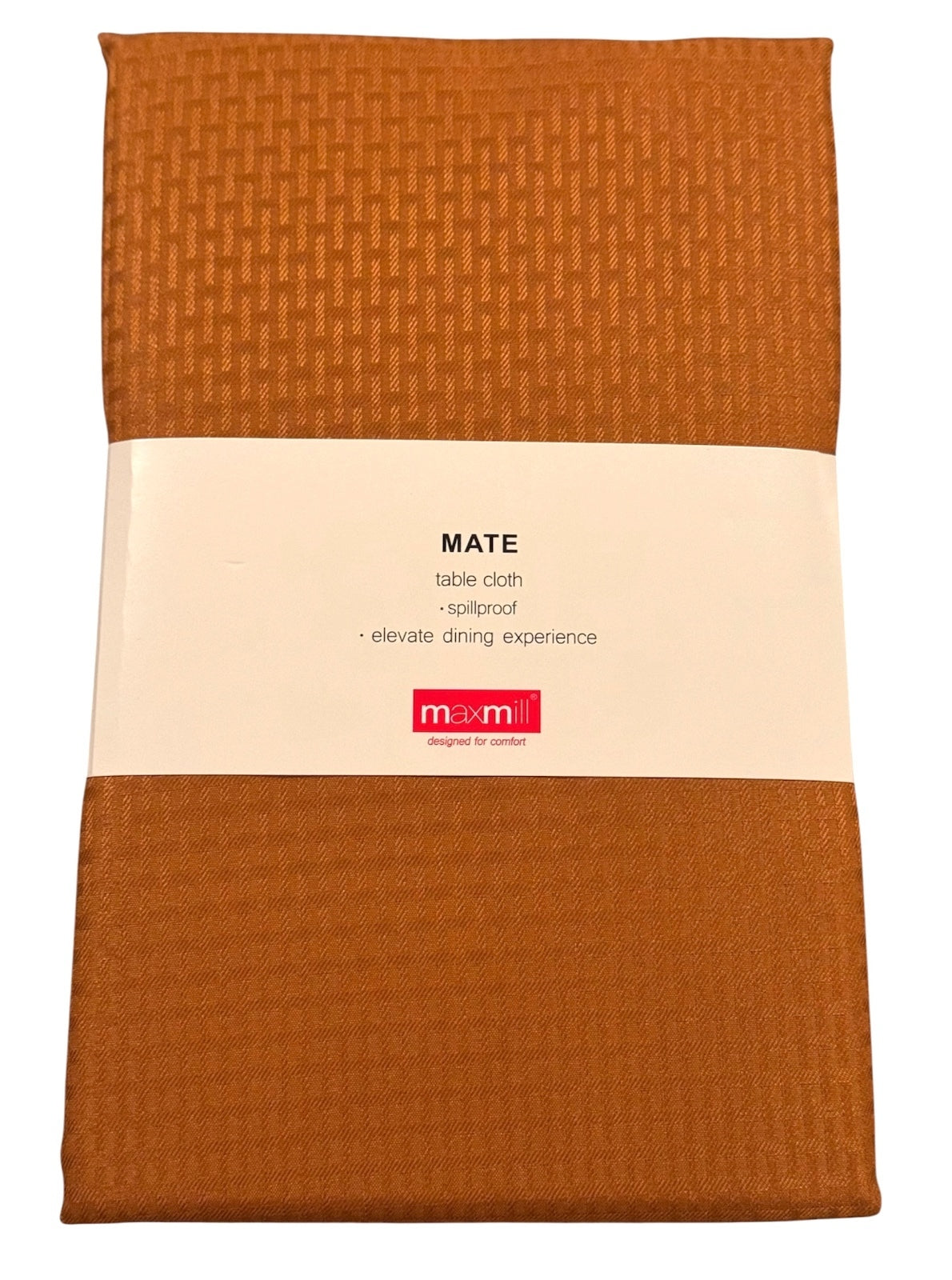 1079 New Maxmil Mate Spillproof Table Cloth in Amber 60"x120" MSRP $23 A0001079