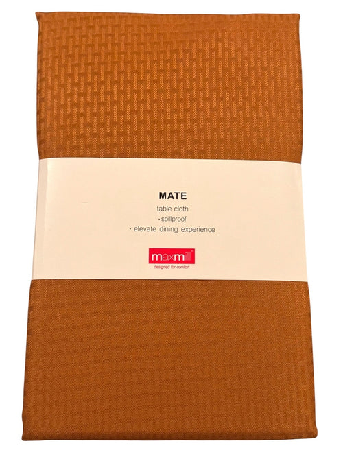 1079 New Maxmil Mate Spillproof Table Cloth in Amber 60"x120" MSRP $23 A0001079