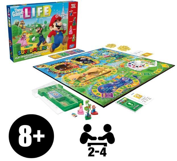 NWOT Game of Life Super Mario Edition Board Game (box damage) A0001361