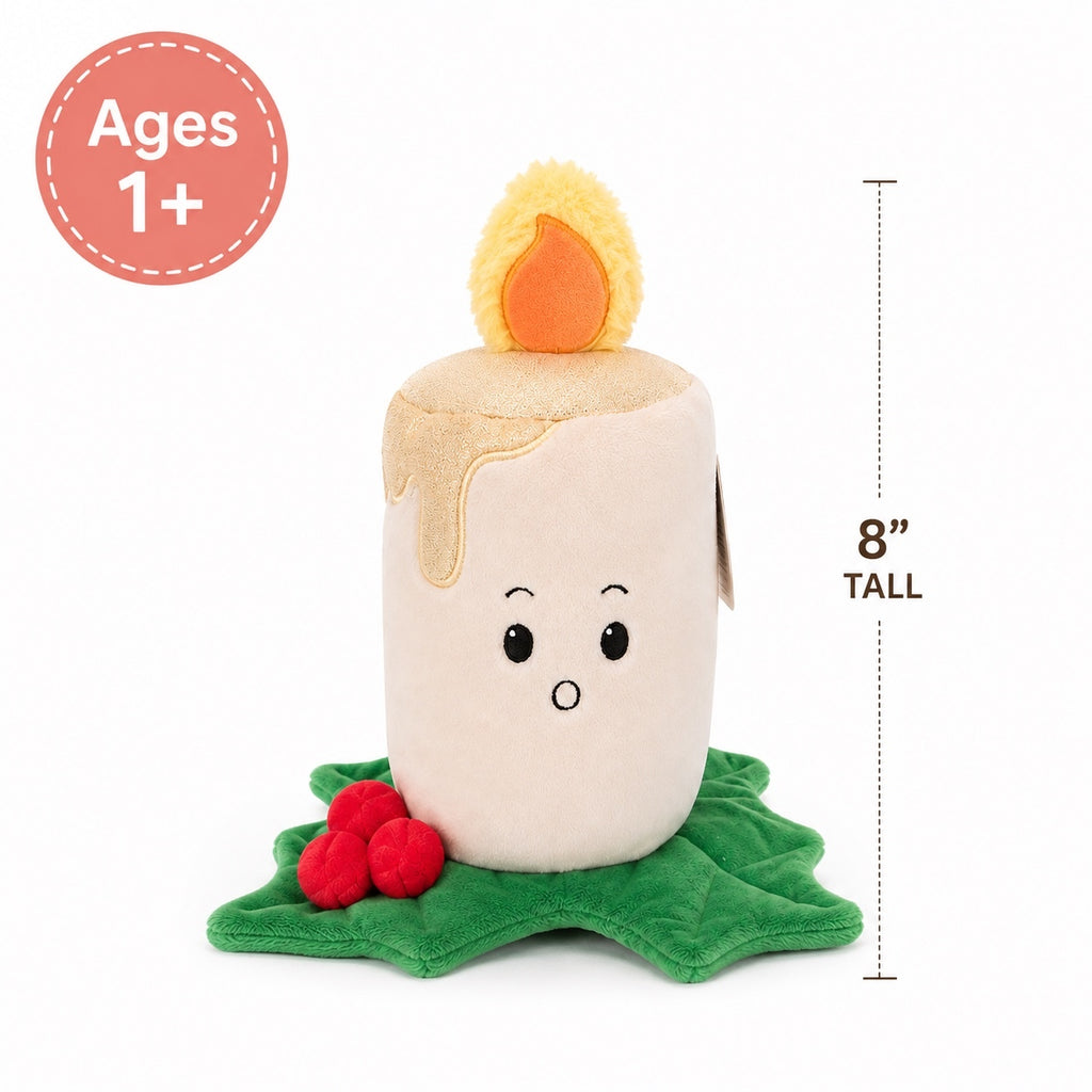 1047 New Giggle Scape 8” Plush Christmas Candle Stocking Stuffer A0001047