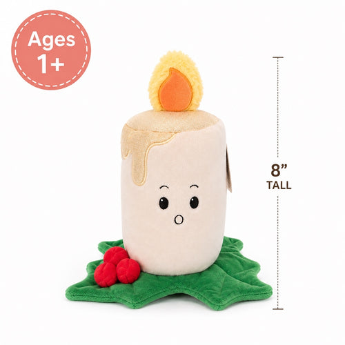 1047 New Giggle Scape 8” Plush Christmas Candle Stocking Stuffer A0001047