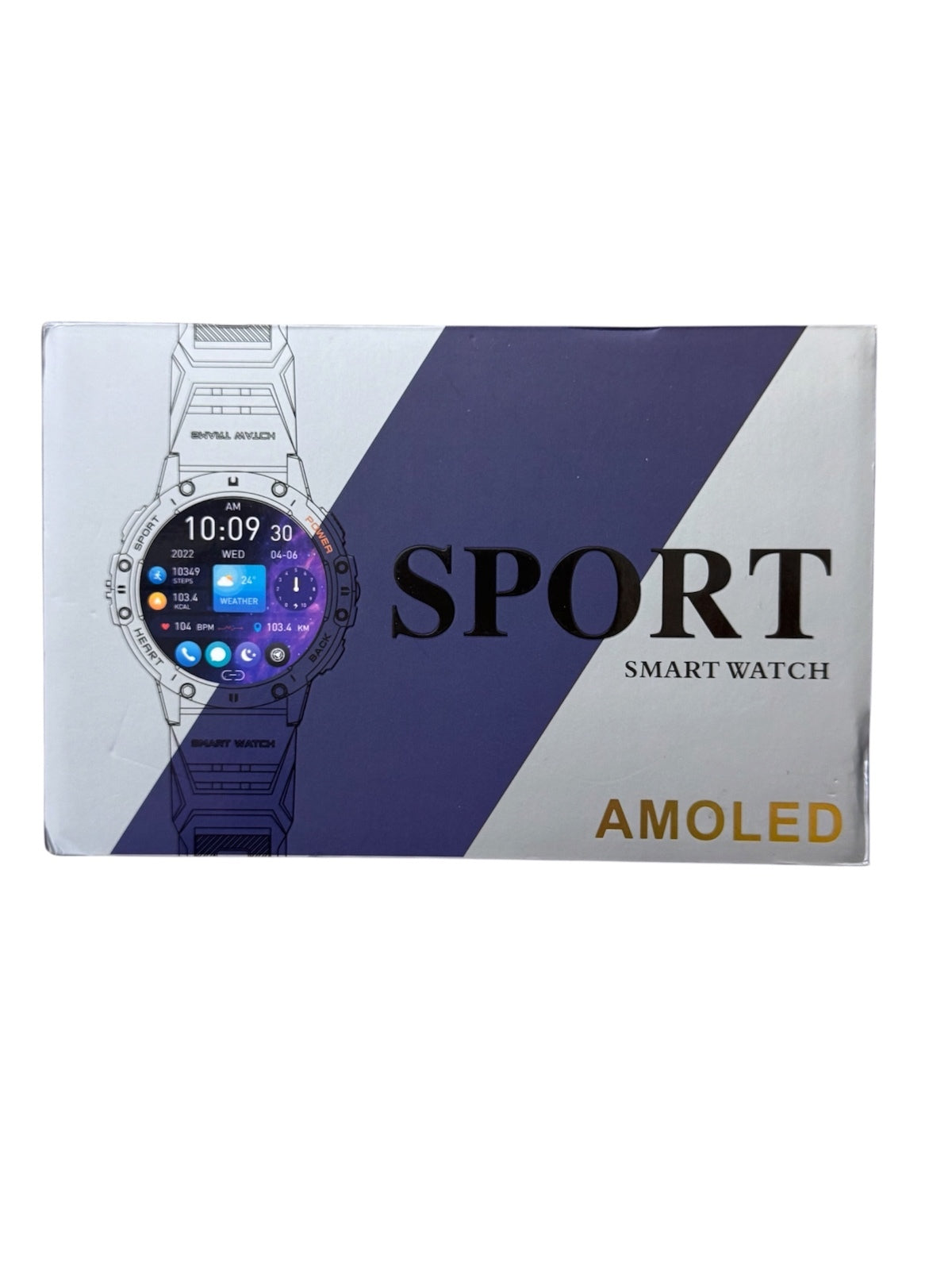 1101 New Sport Smart Watch with AMOLED Display and FitCloudPro App A0001101