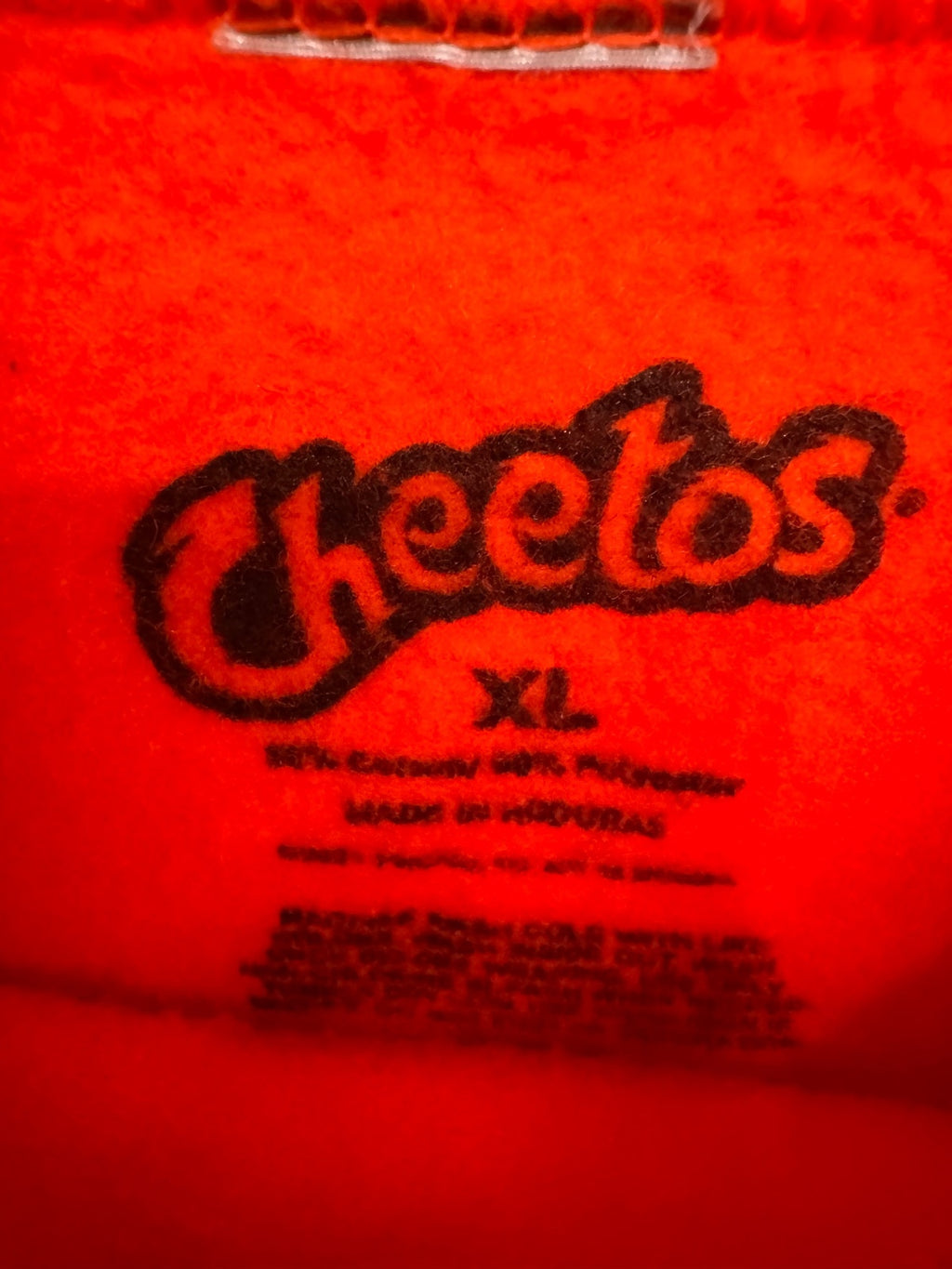 1025 Cheetos XL #SweaterWeather 26" PTP Orange Crewneck Sweatshirt A0001025