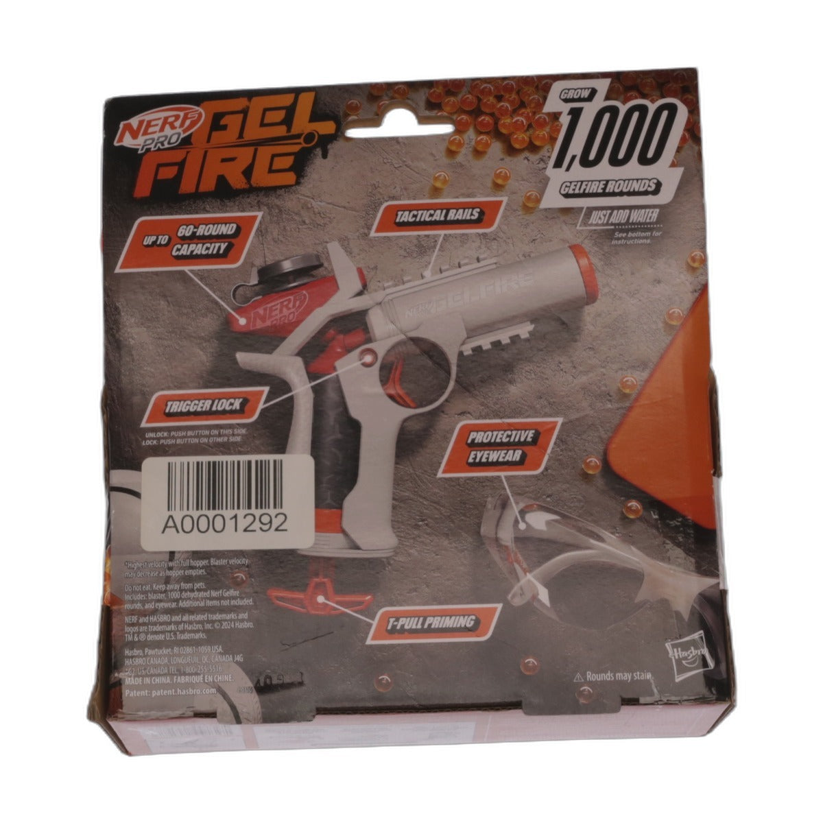 1292 NWT Nerf Pro Gel Fire Ignitor Blaster with 1,000 Rounds, Sealed | A0001292