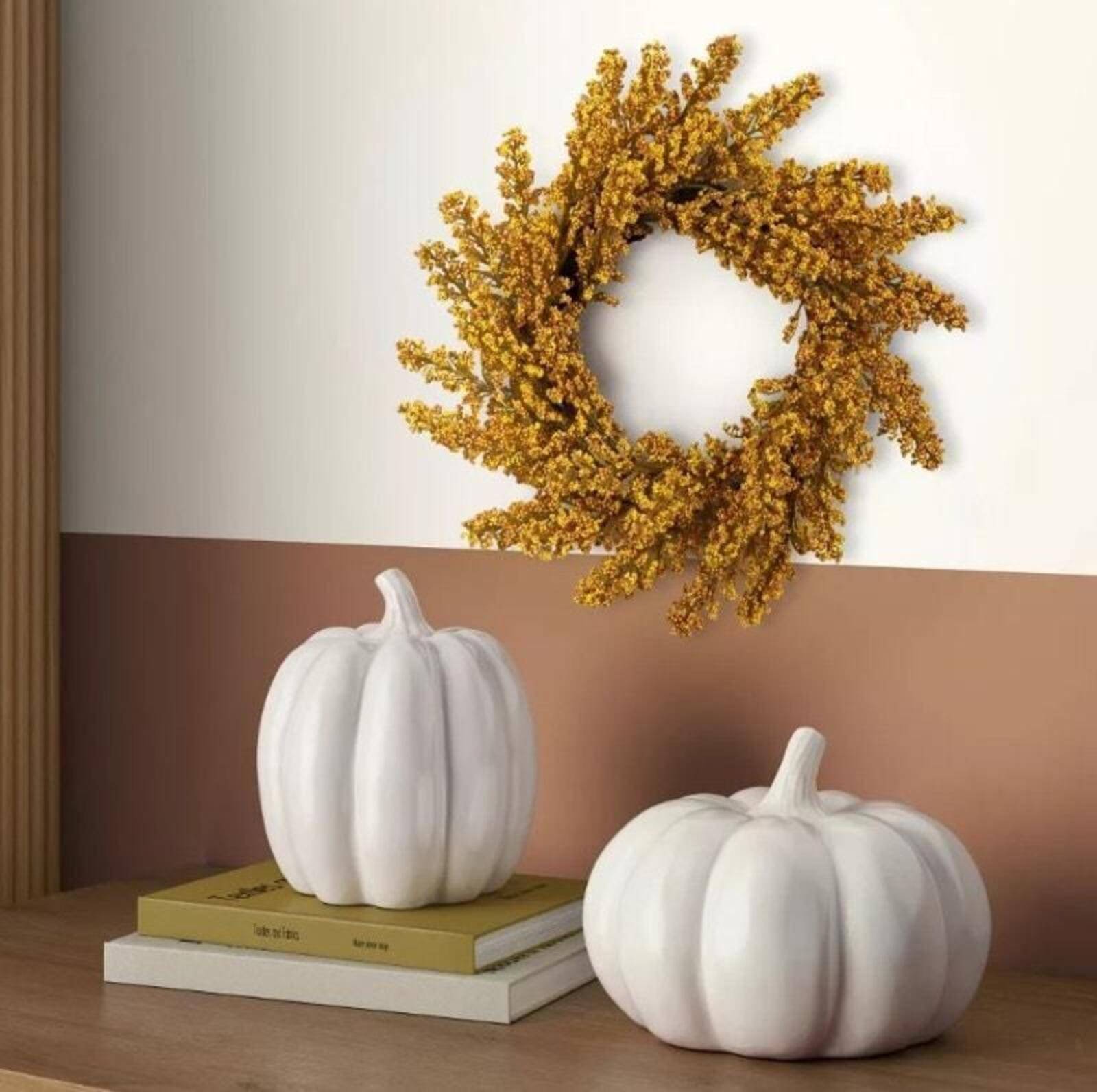 A757 New Ceramic Pumpkin 7.5" Tall by Room Essentials A0000757