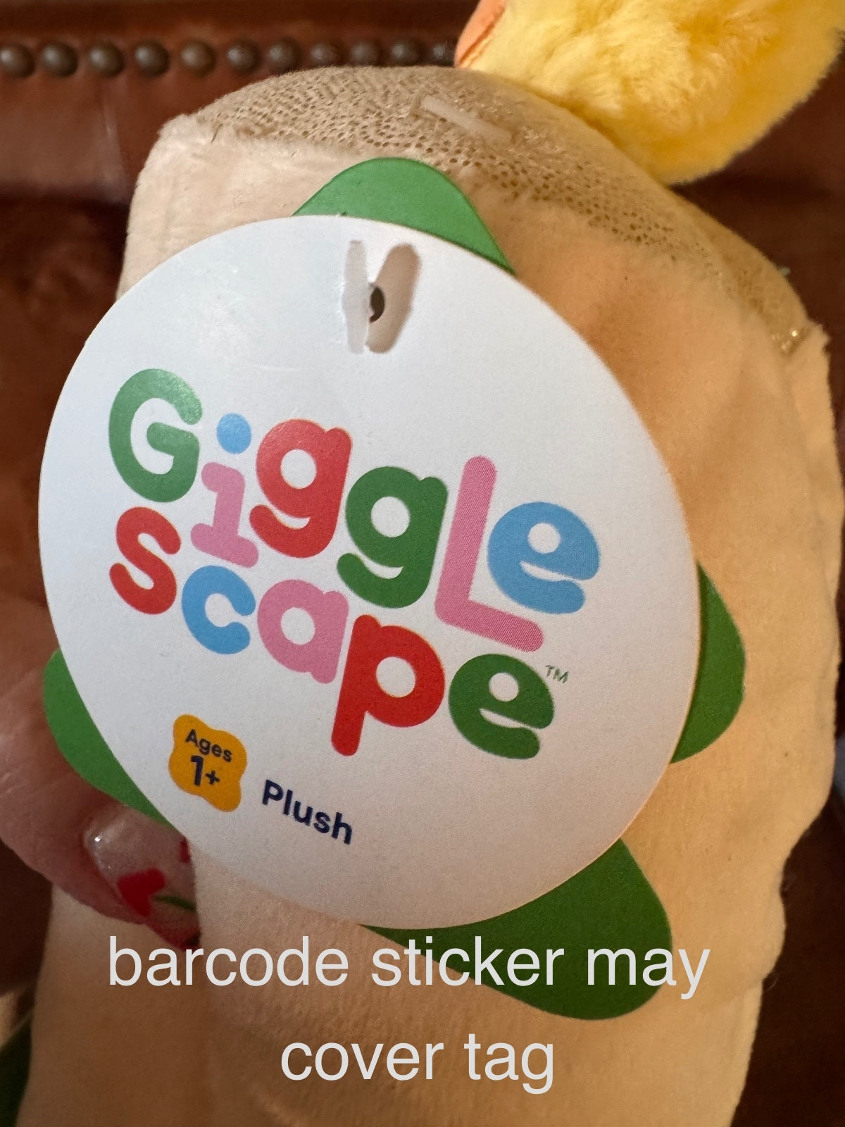 1047 New Giggle Scape 8” Plush Christmas Candle Stocking Stuffer A0001047