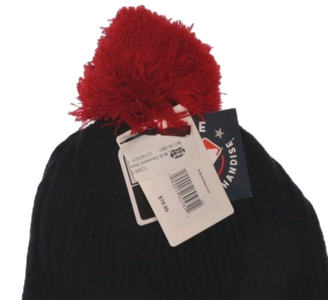 1280 NWT Cleveland Guardians MLB Knit Adult Pom Beanie Navy/Red Hat A0001280