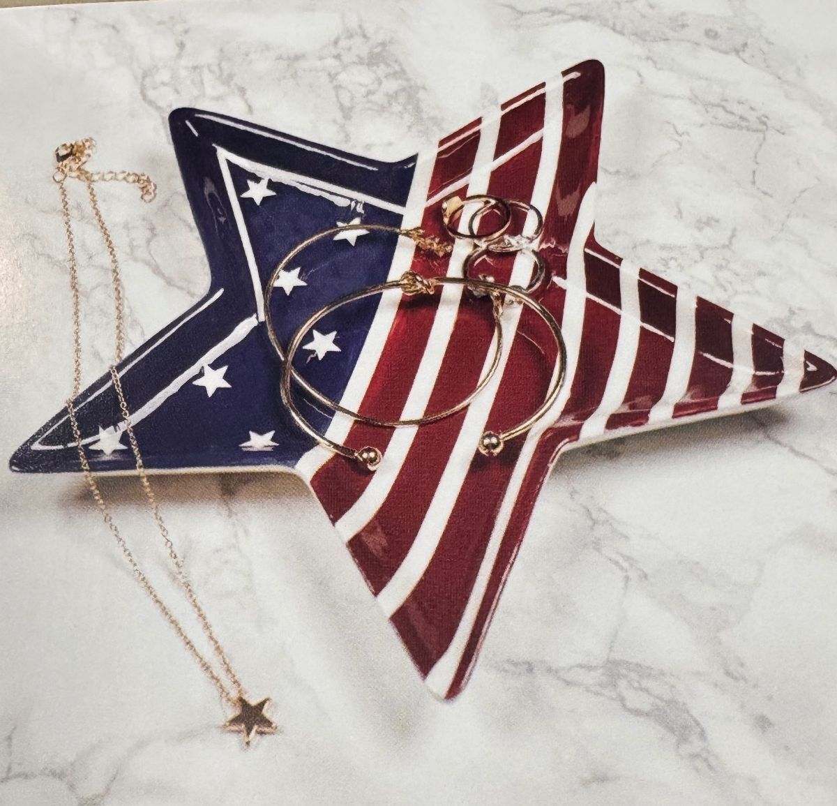 1401 New 8" Star Ceramic Dish Non-Food Decor American 1 ct. A0001401