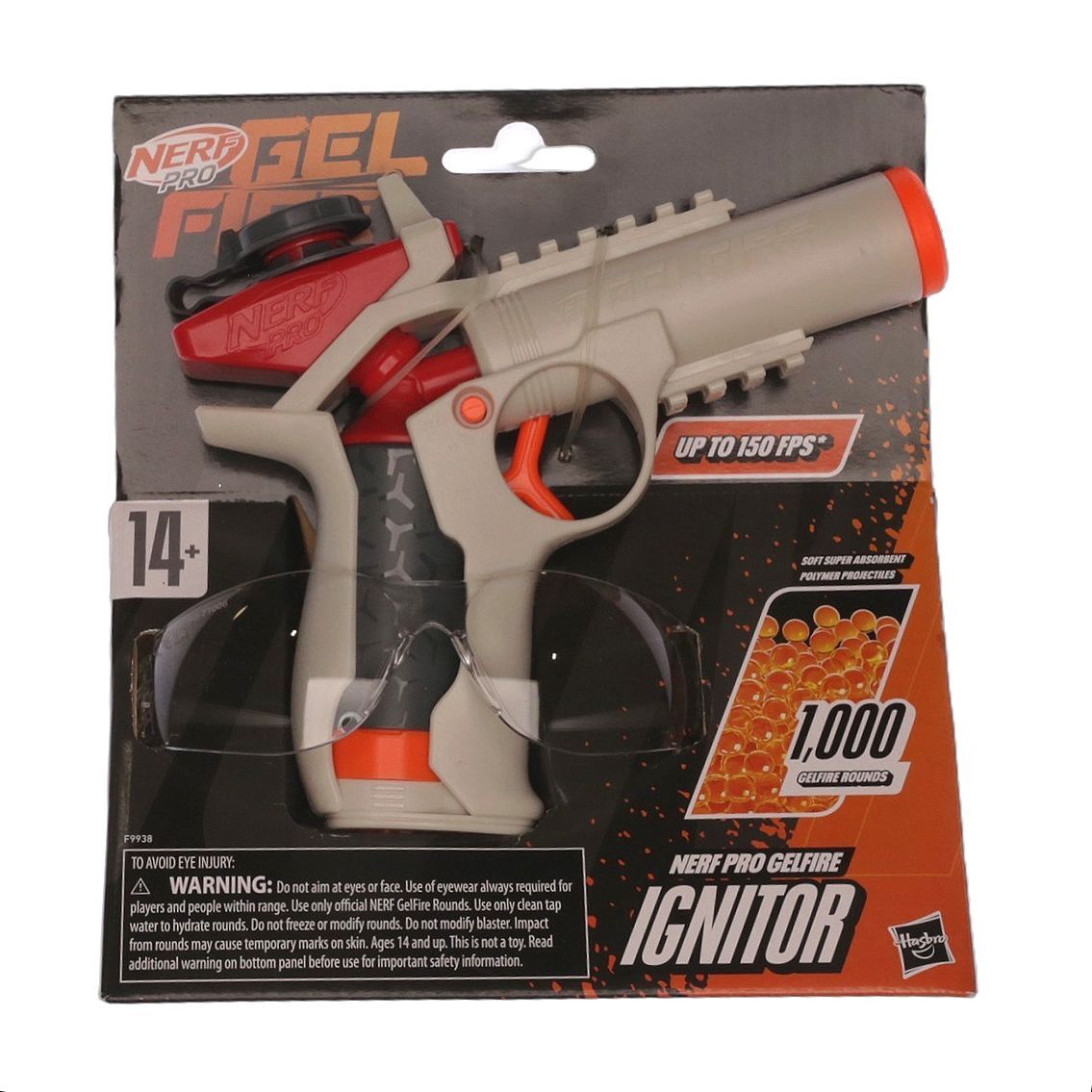 1292 NWT Nerf Pro Gel Fire Ignitor Blaster with 1,000 Rounds, Sealed | A0001292