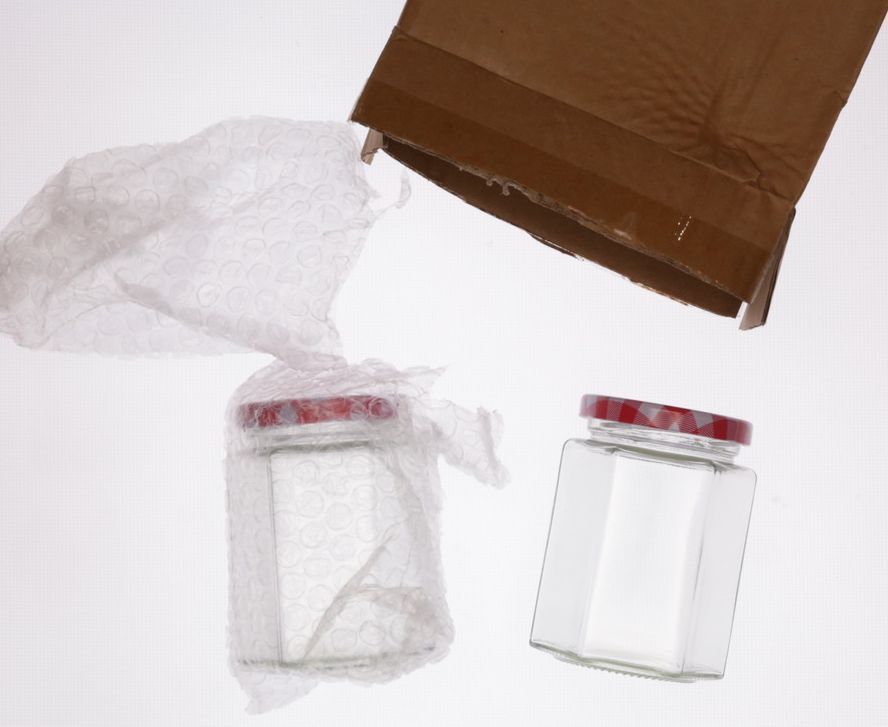 Hexagonal 9 oz. Glass Airtight Pickle & Candle Making Jars 2 Pack A0001357